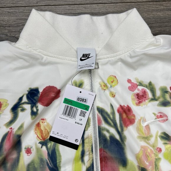 Nike Bomber Jacket Sz XL Womens Sportswear Artist Collection Sail Multicolor - Picture 14 of 14